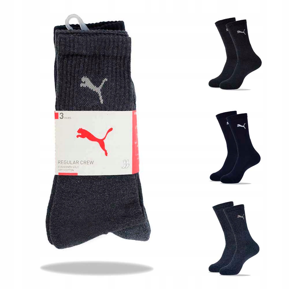 

Puma Skarpety Długie 3 pary MIX SK300 47/49