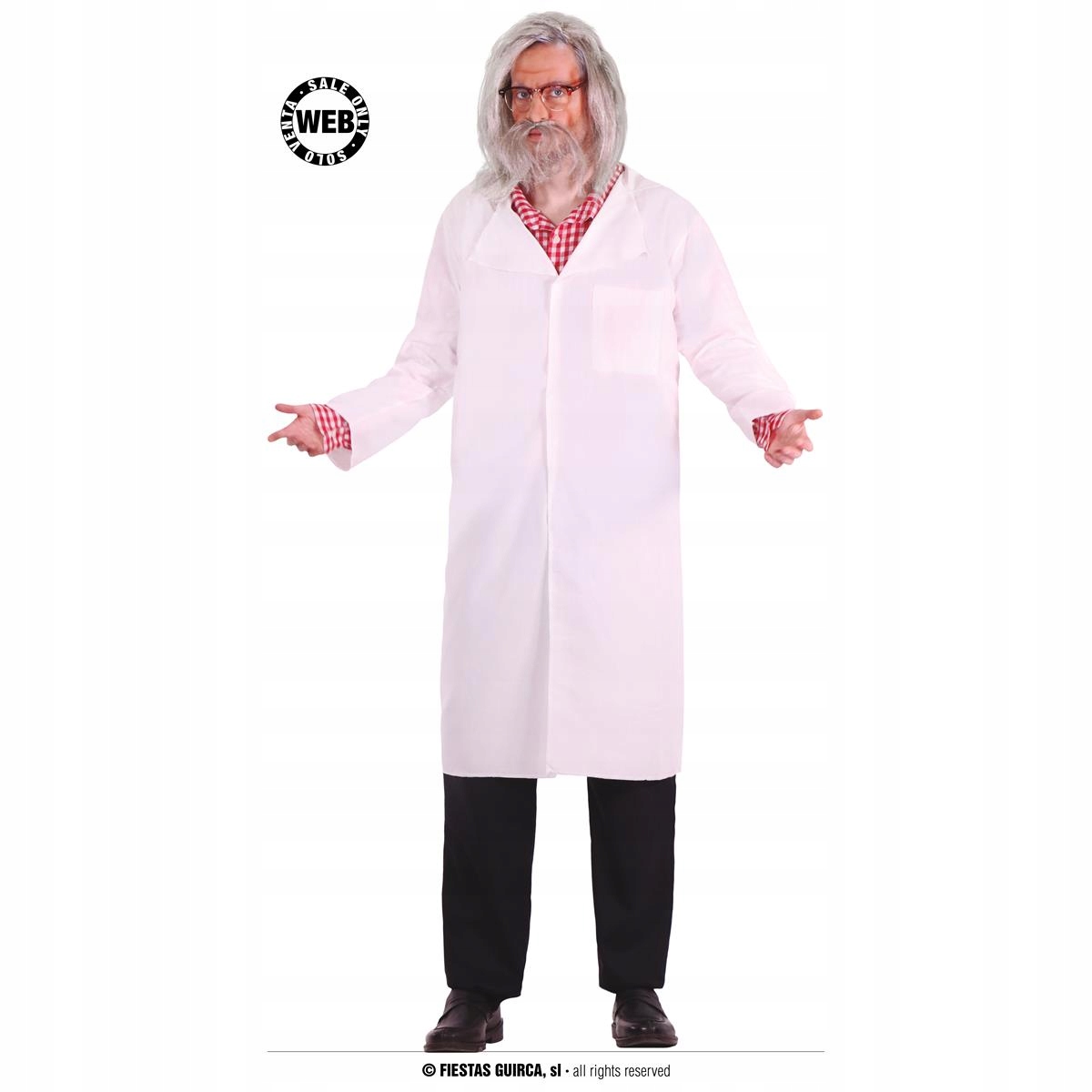 Vědec Doktor vel. M Paruka Vousy Brýle