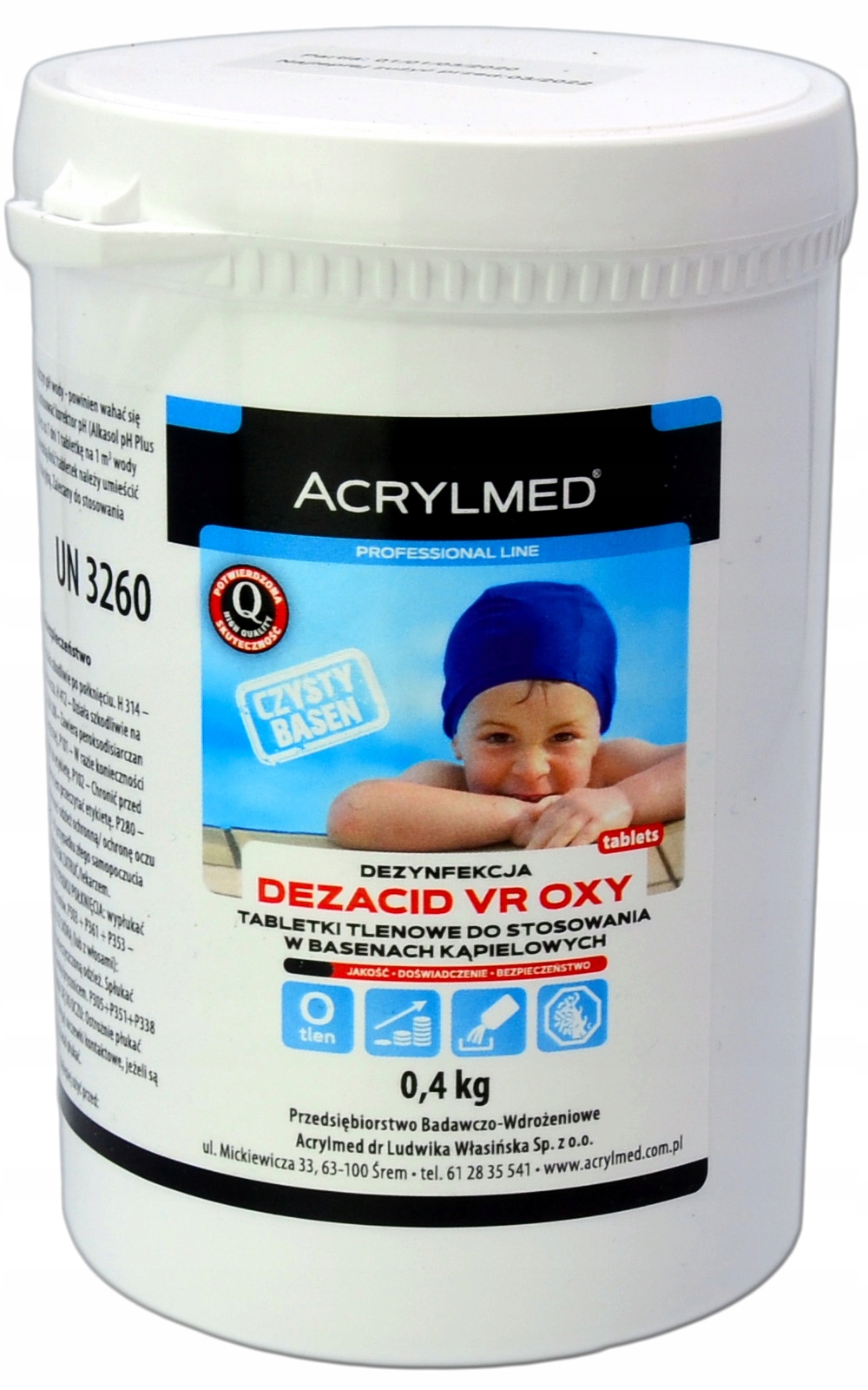 

Aktywny Tlen tabletki 20g do wody basenowej 0,4kg