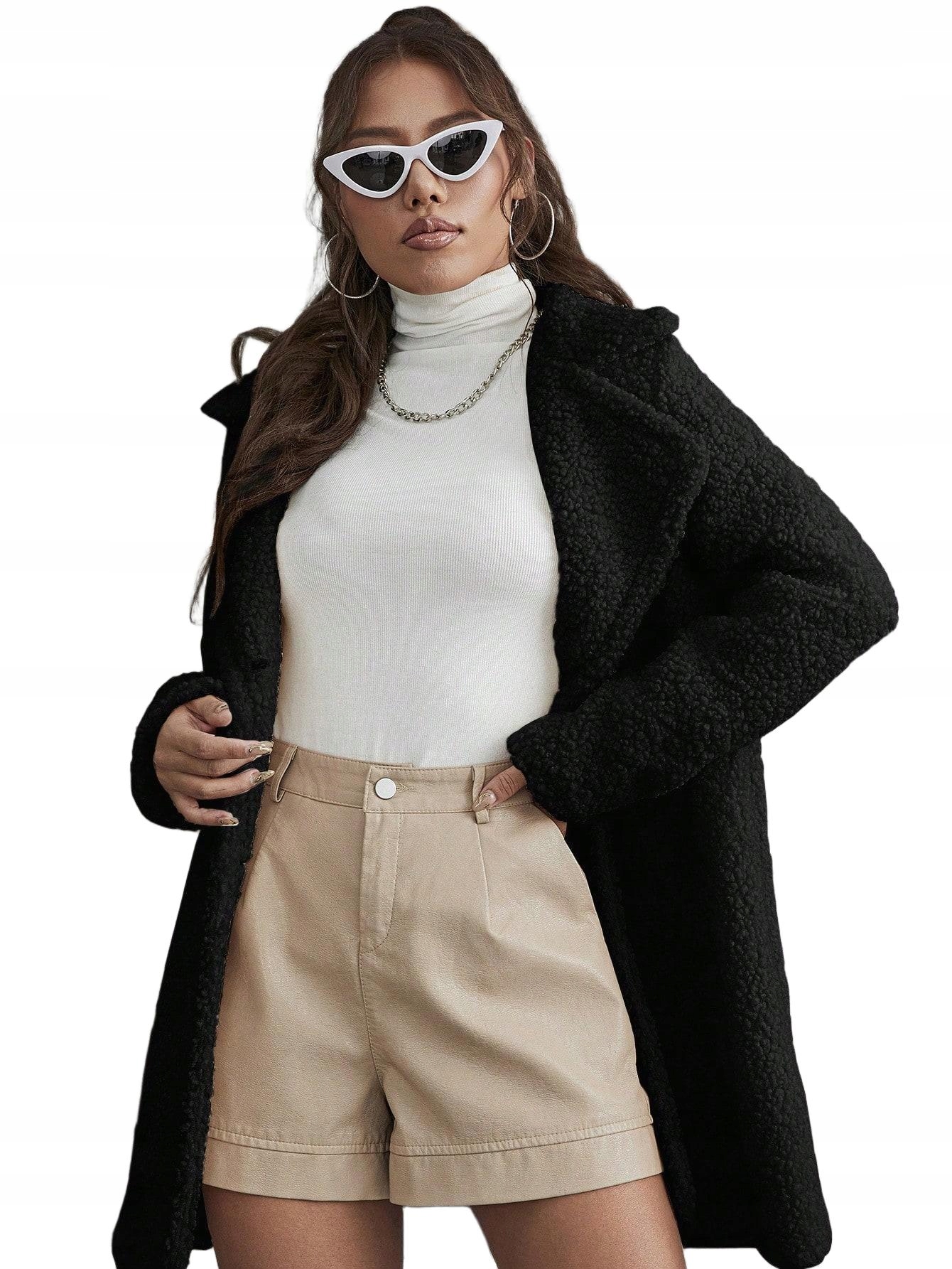 M PŁASZCZ KRÓTKI CZARNY mhi