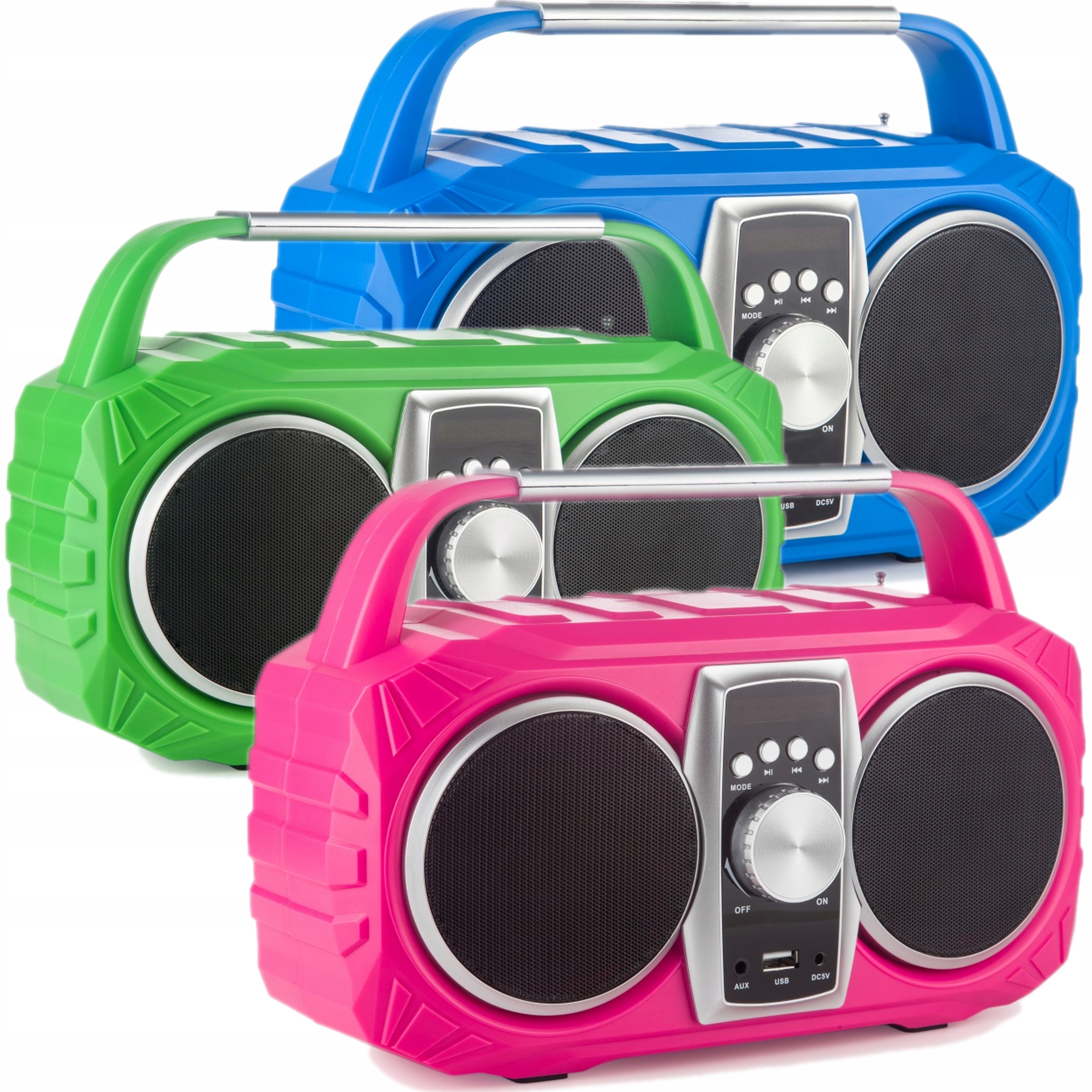 

Mobilny System Nagłośnieniowy Boombox Bluetooth Fm
