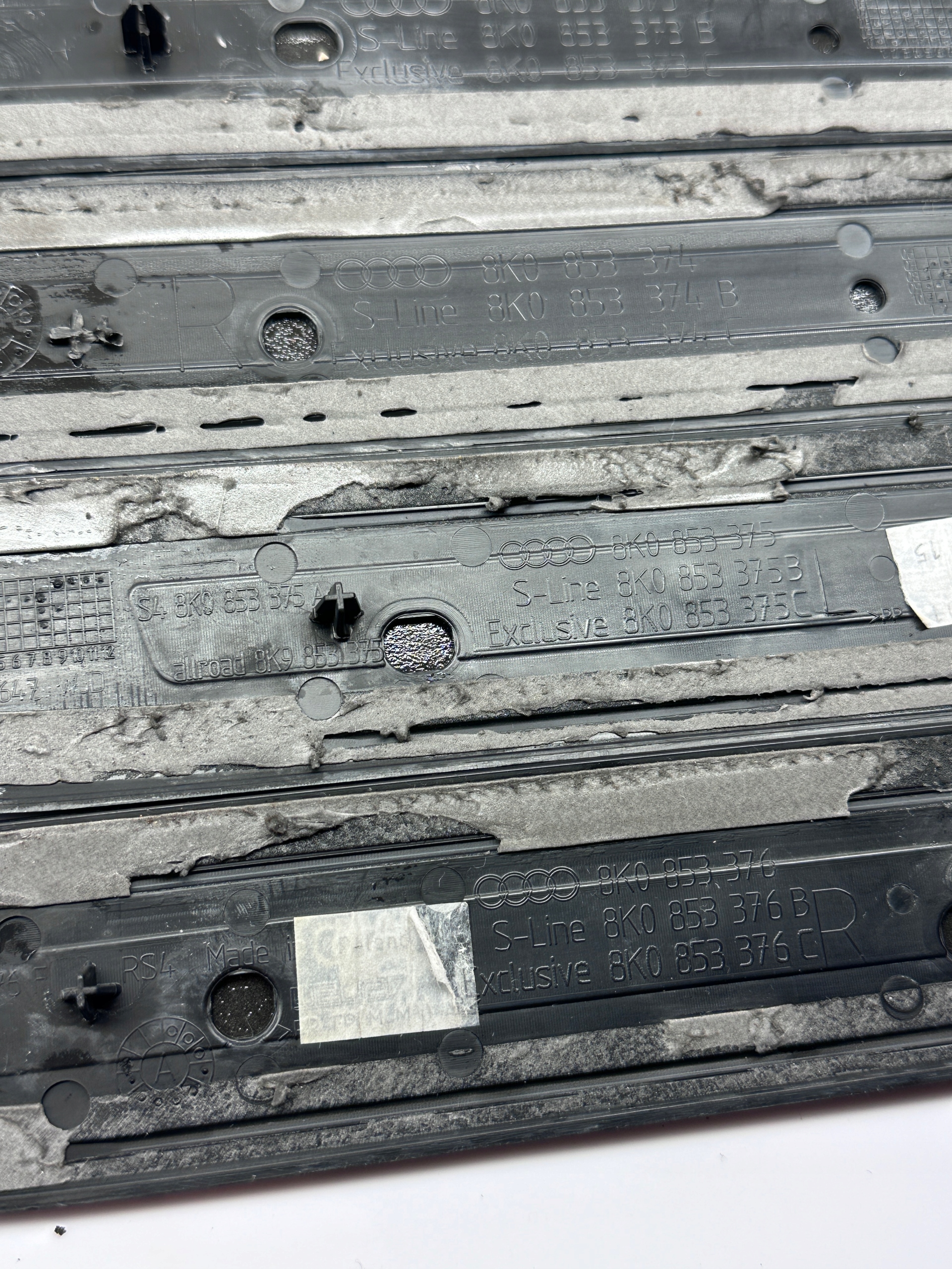 AUDI A4 B8 mouldings threshold moulding caps threshold 8K0853374