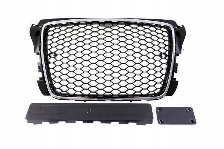 GRILL AUDI A3 8P RS-STYLE CHROME-BLACK 09-12 PDC
