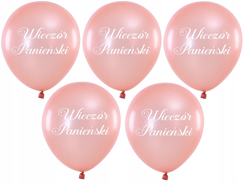 

Balon Wieczór Panieński Balony Różowe Złoto 5 Szt