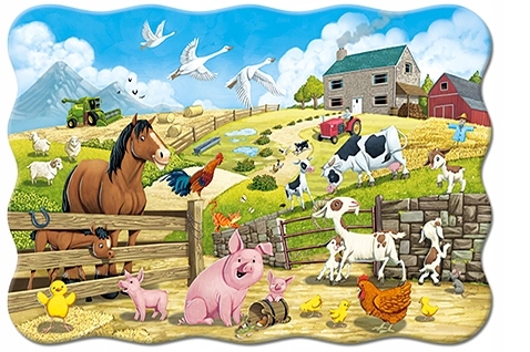 

Puzzle Układanka Zwierzęta Na Wsi Farmie 4+ 20 El.