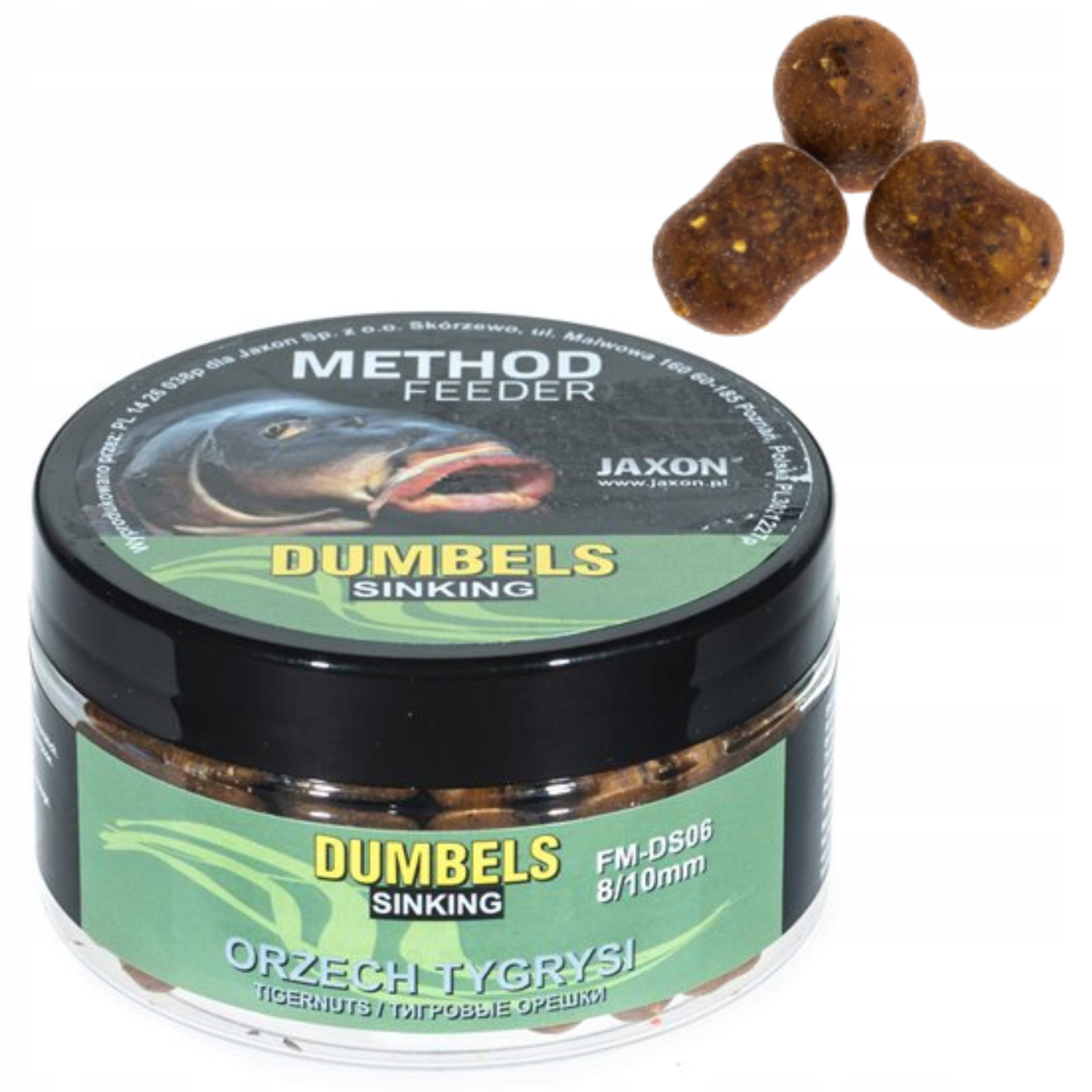 DUMBELLS Method Feeder Jaxon 8/10mm ORZECH TYGRYSI