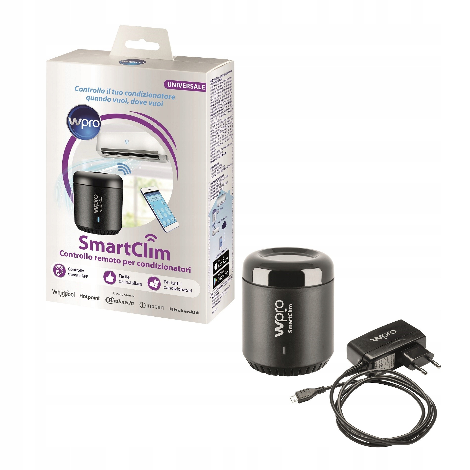 Pilot do klimatyzacji WPRO Smartclim Wifi Kod producenta 484010678201