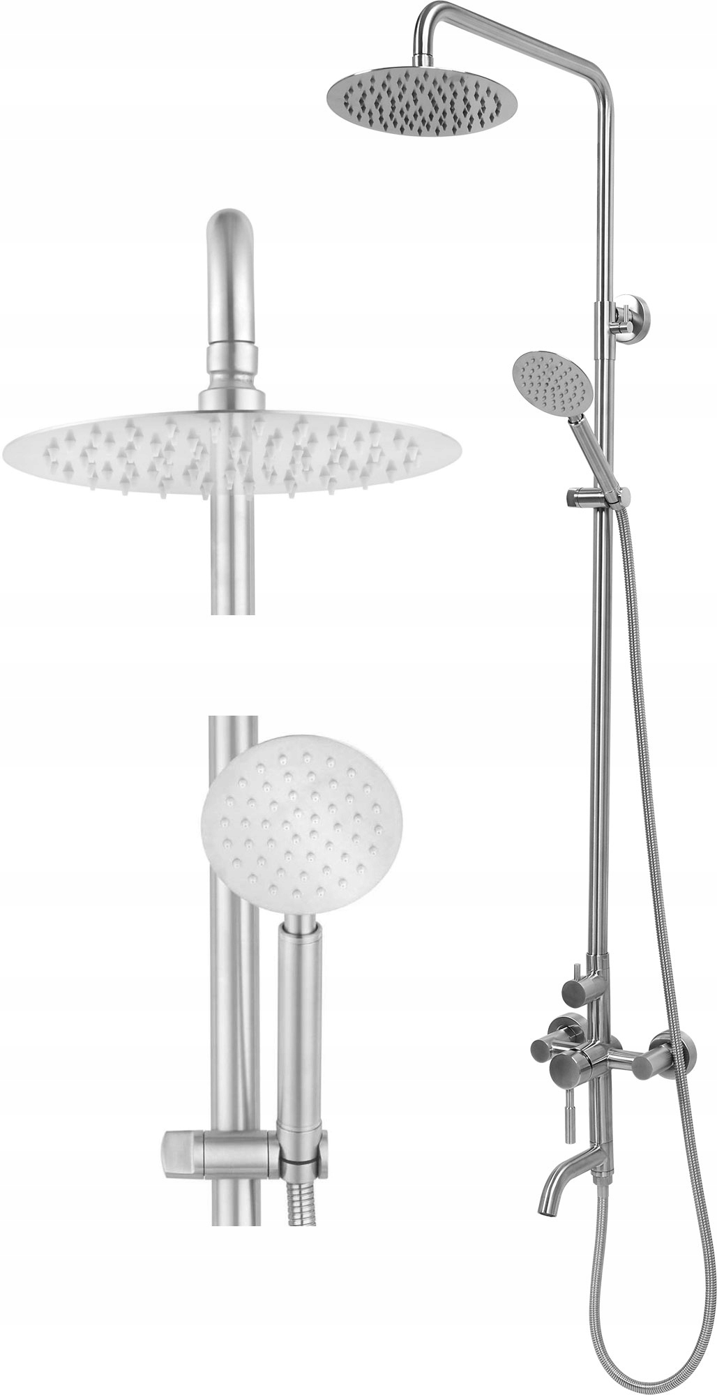 

Deszczownica Kolumna Prysznicowa Inox Steely 2