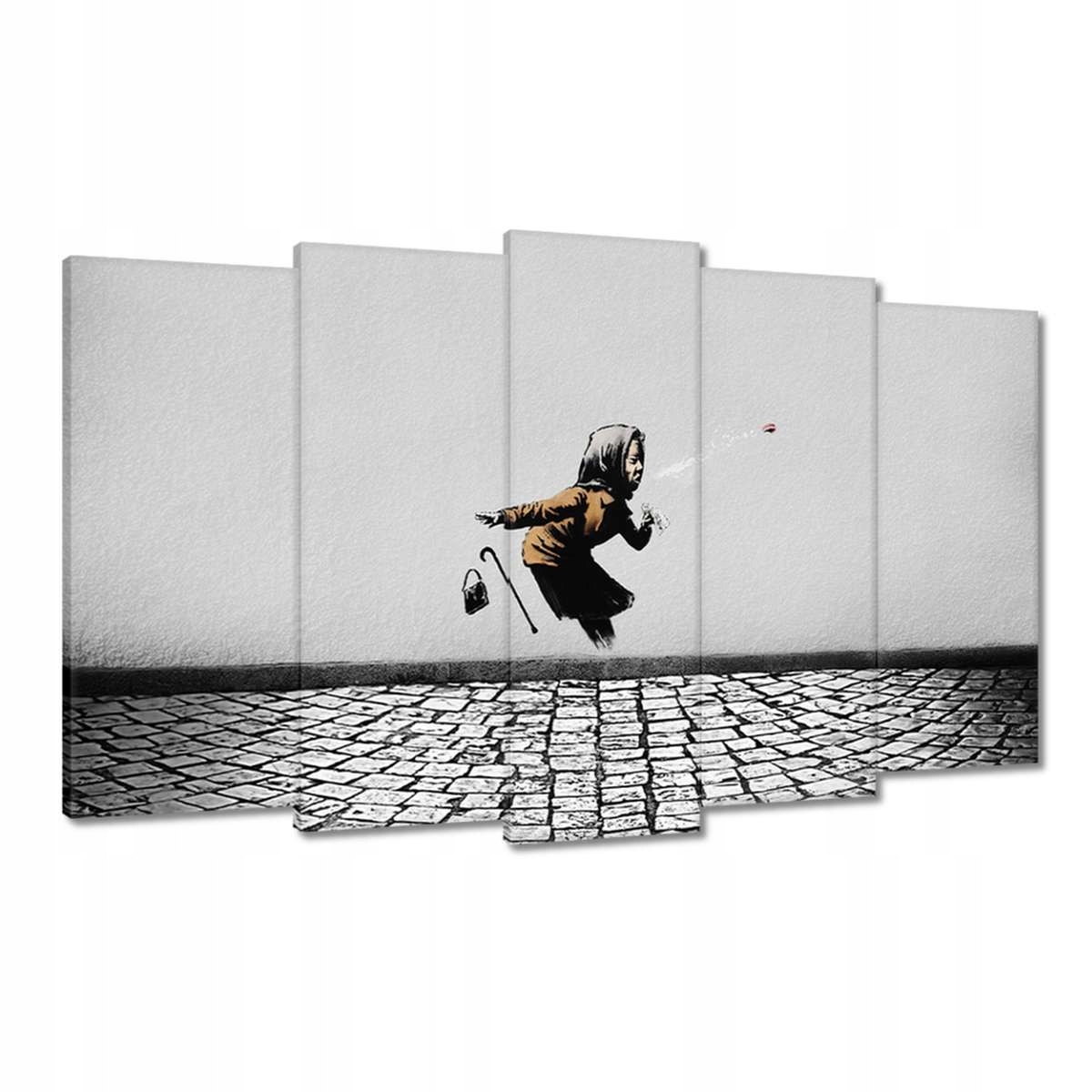 Obrazy 100x60 Banksy Kýchající babička