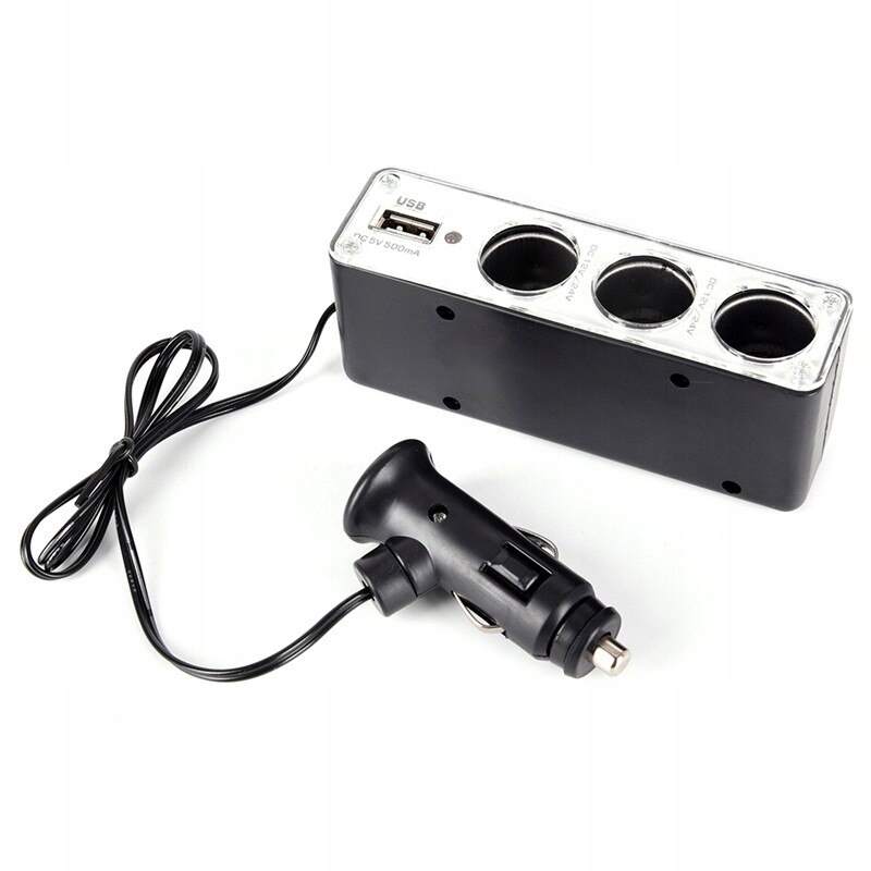 6935461556701 - сигаретний полюс і USB-порт 3-смуговий зарядний пристрій