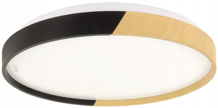 Stropné Svietidlo Kúpeľňová Lampa 48W Čierno-dubová