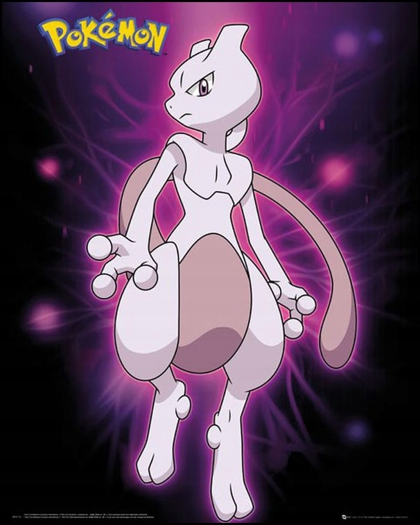 

Pokemon Mewtwo plakat 40x50 cm