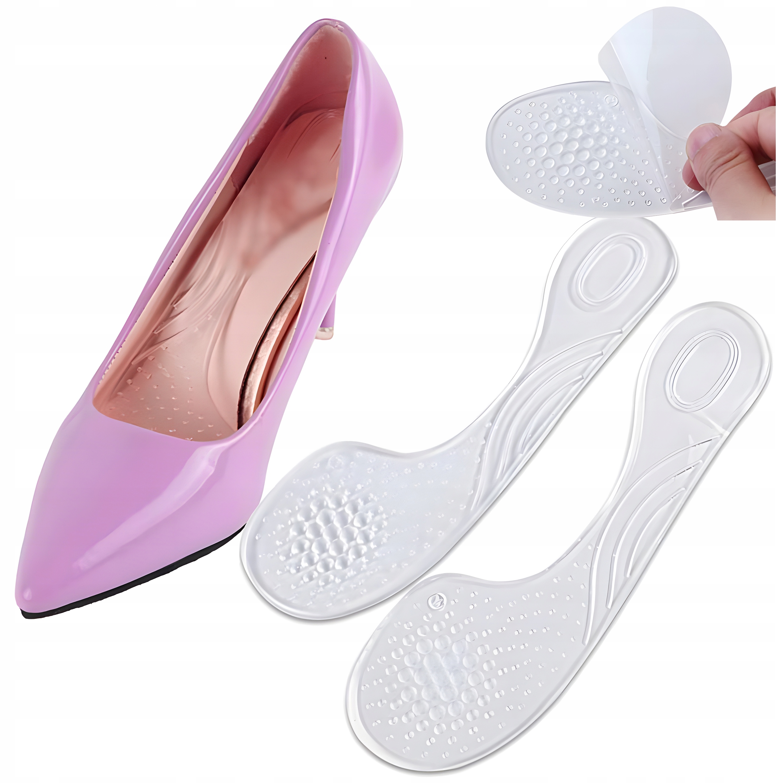 

Silikonowe Żelowe Wkładki Do Szpilek Wysoki Obcas