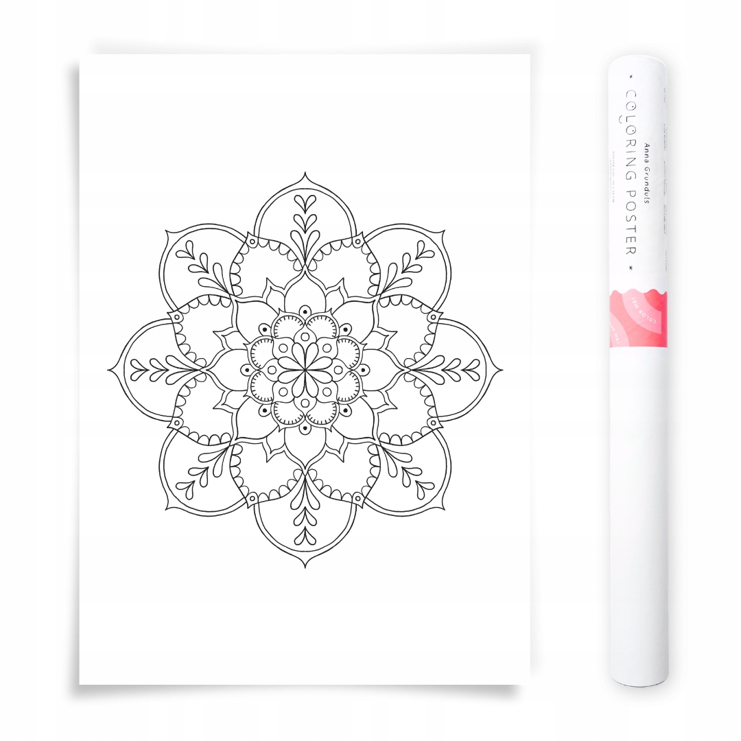 50x70 cm Plakát na vybarvování Mandala Anna Grunduls