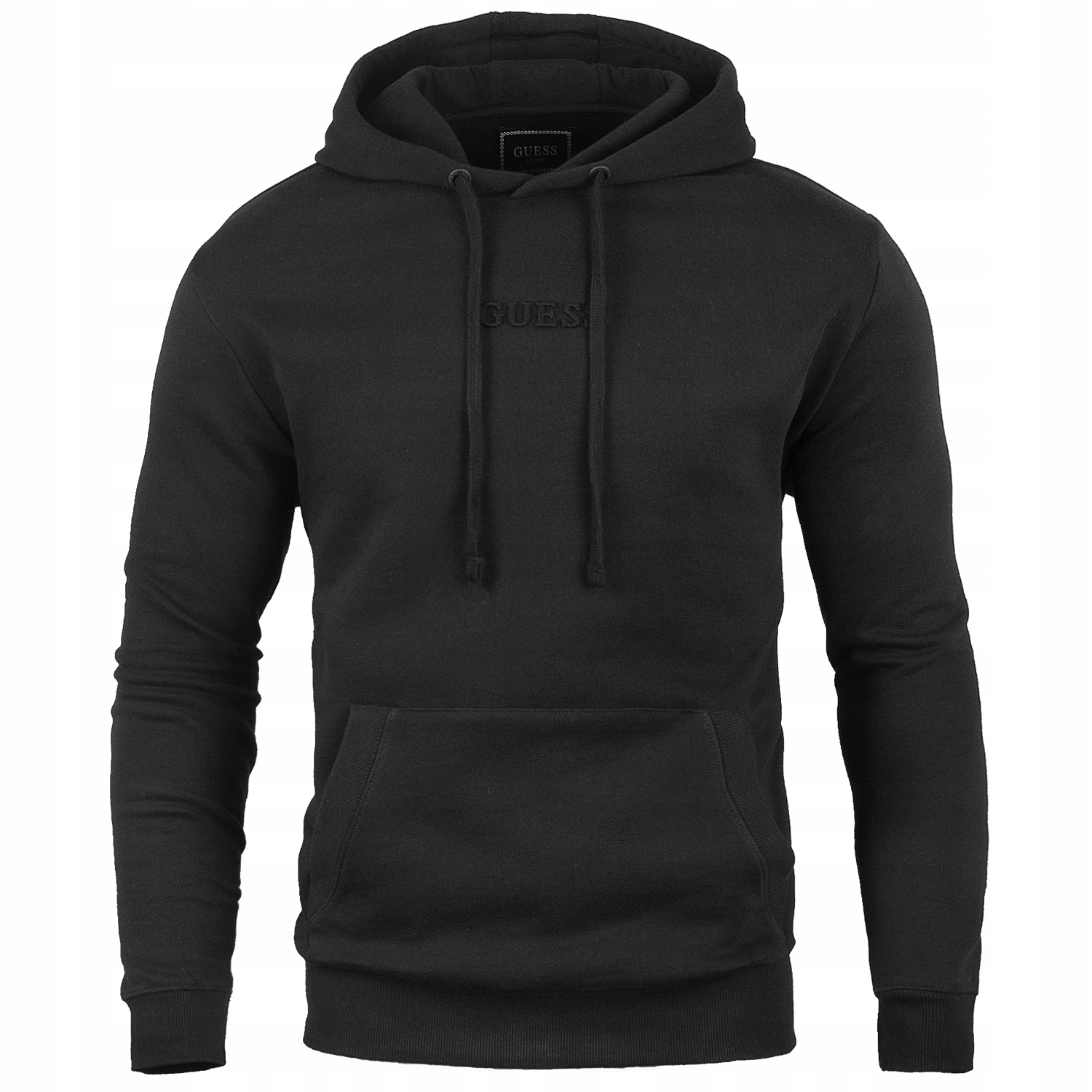 Guess Pánská Mikina XL Kapuce M4BQ45 K9YH1 Logo 3D Černá Dárek