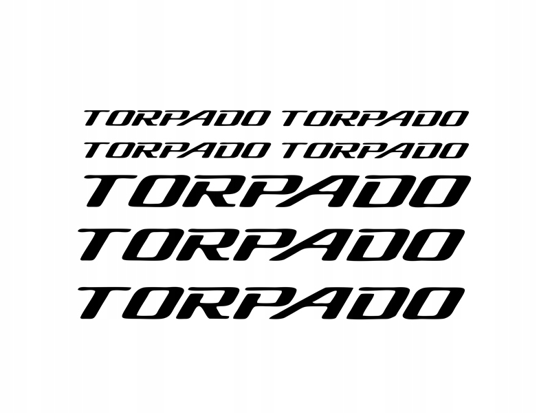 Naklejka zastępcza Torpado na rower Naklejki