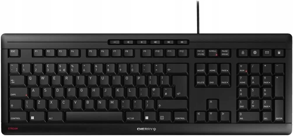 CHERRY STREAM klawiatura USB QWERTY Angielski Czarny