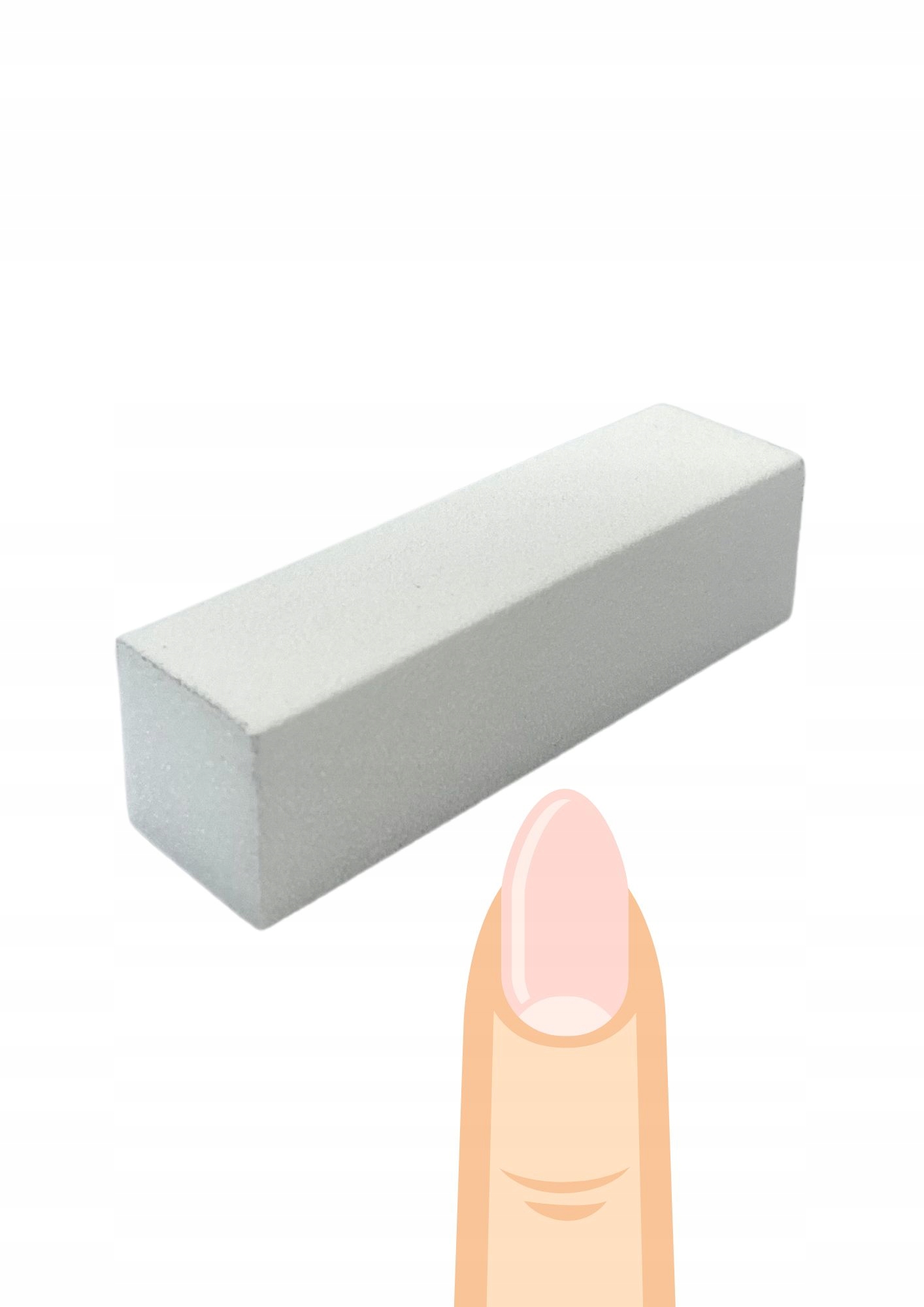 Blok polerski - biały - 60 profesjonalny do paznokci