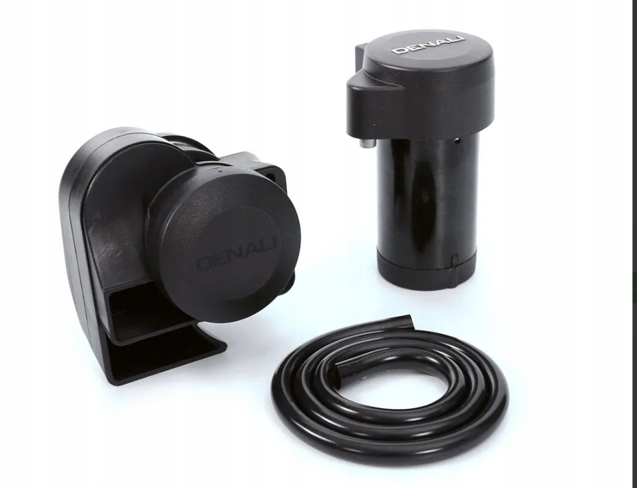 Klaksón pneumatický Split pre Harley Davidson Indian Royal Čierny dvojtónový