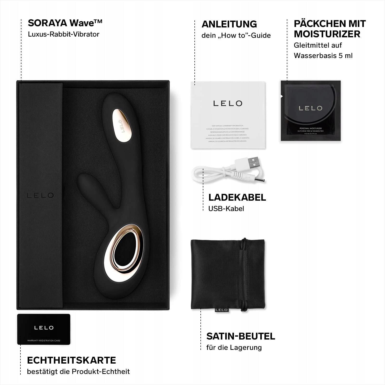LELO Soraya Wave Wibrator Króliczek z Technologią WaveMotion — miniatura 2