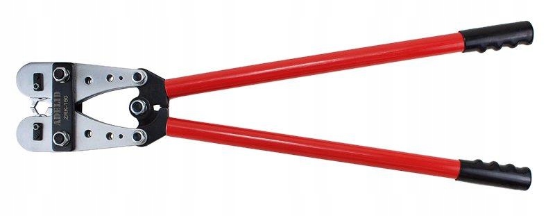 ZACISKARKA PRASKA DO KOŃCÓWEK KABLI TULEJEK PRZEWODÓW KONEKTORÓW 6-50 MM Marka Adelid