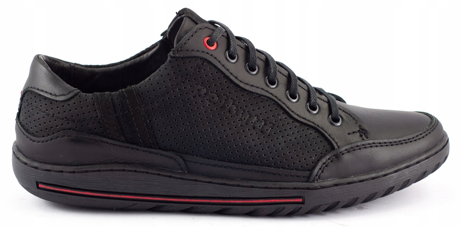

Buty Męskie Casual Skóra Polskie JOK31 Czarny 44