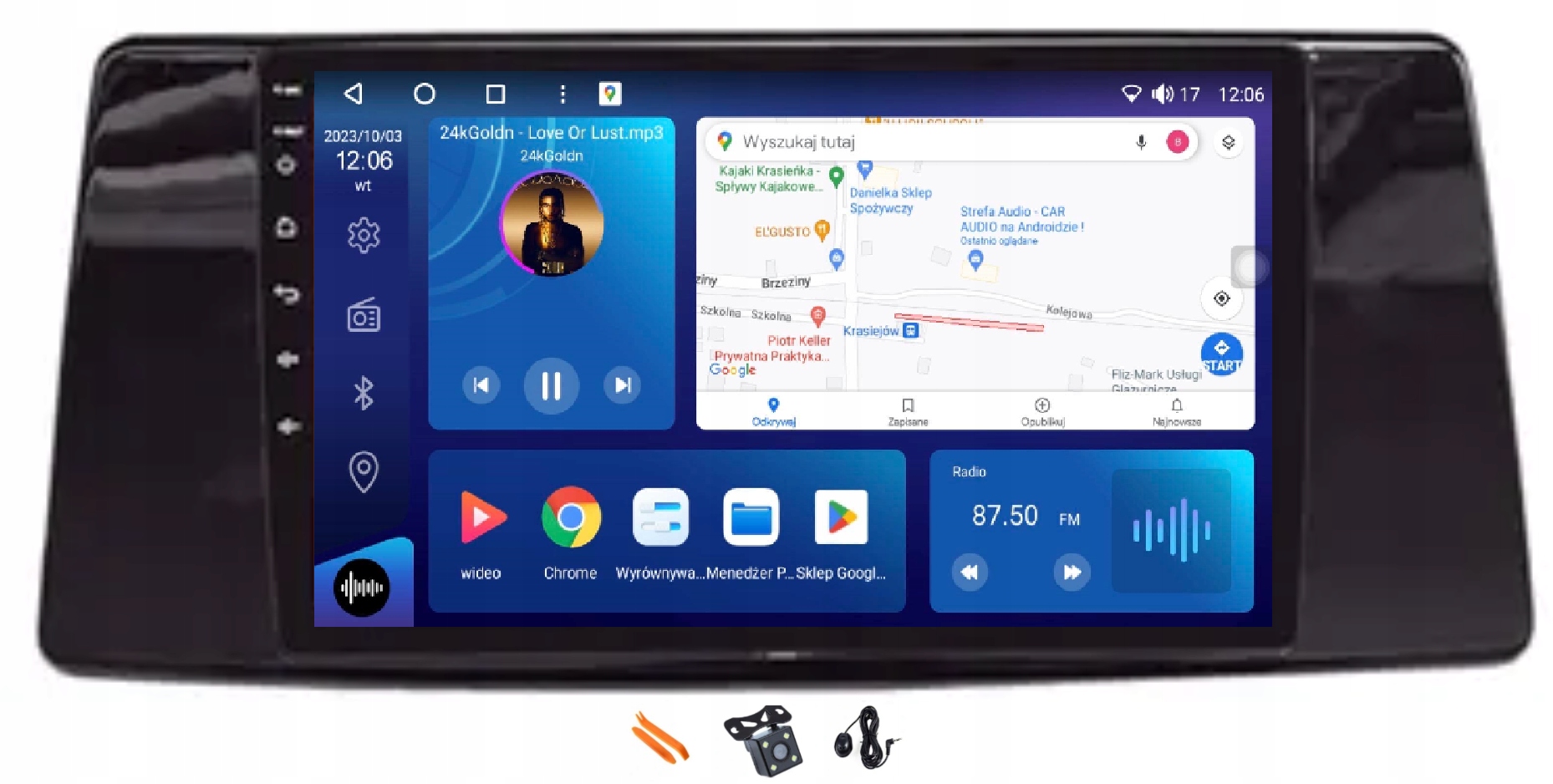Rádio Android Navigácia Qled 2K Carplay Lte Gps Dsp Toyota Sienna 19-21