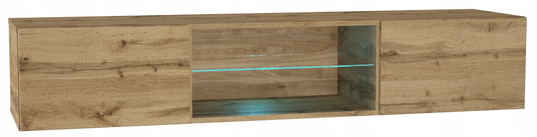 SZAFKA WISZĄCA RTV DĄB WOTAN 160cm POINT TYPE-33 BlancMeble