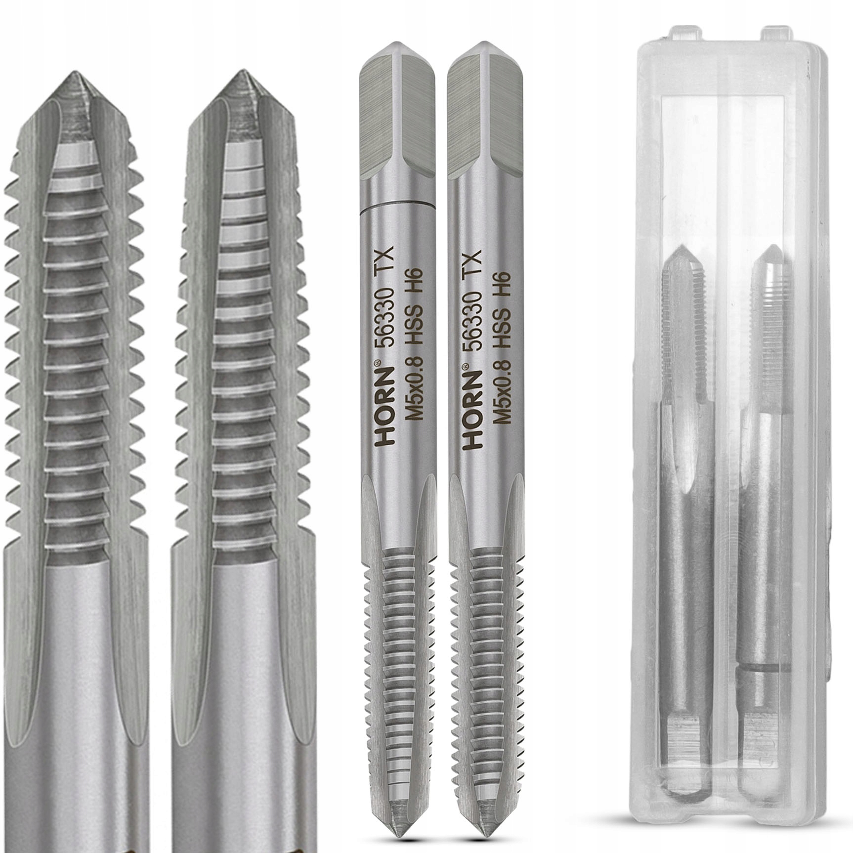 

Gwintownik M5 Ręczny M5x0.8 mm 2 szt DIN-352/2P