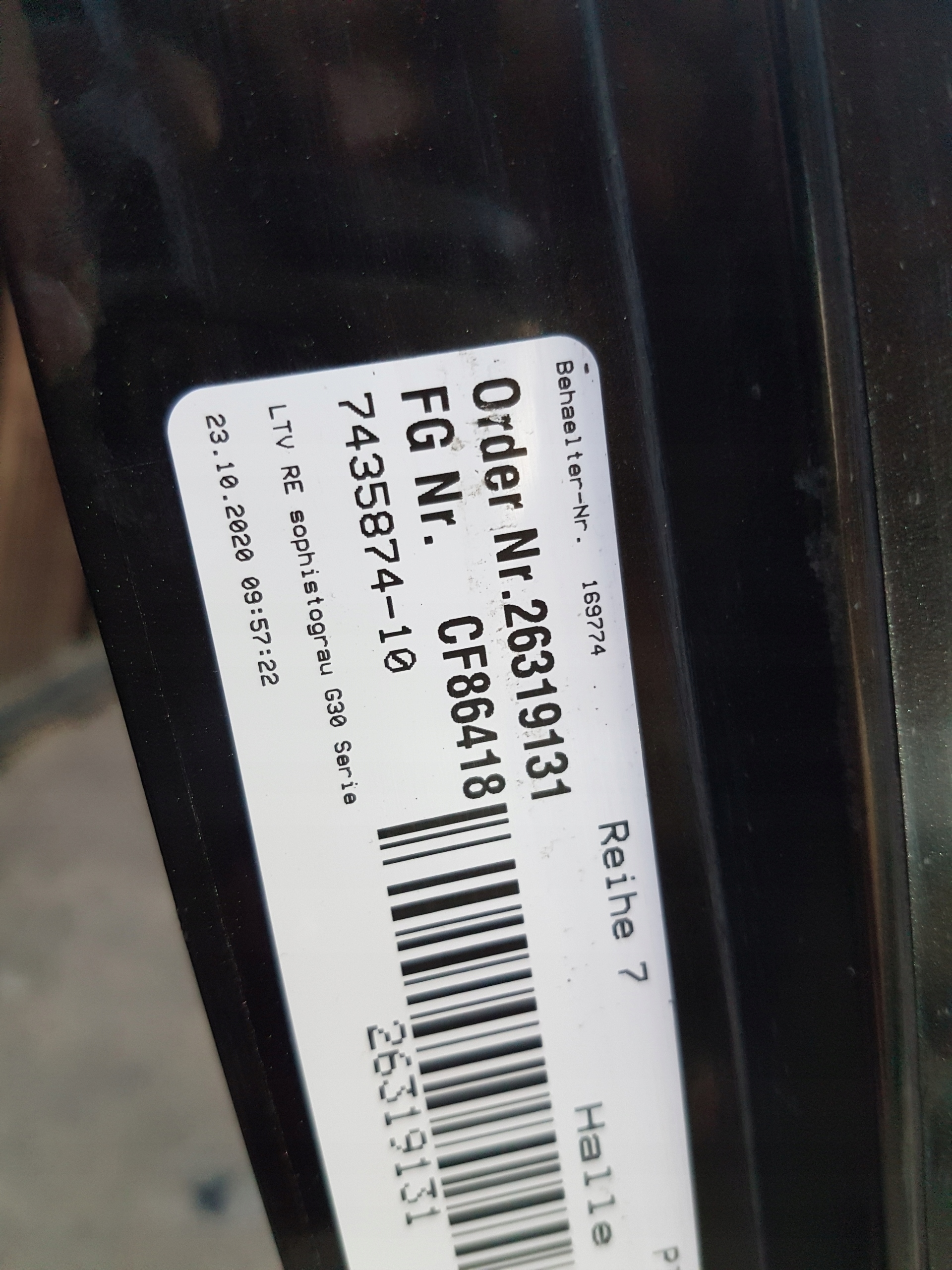 moulding threshold right BMW G30 G31 7387338