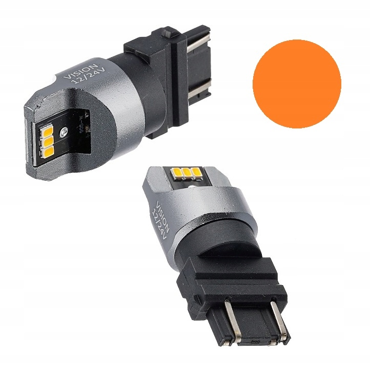 

Żarówka Led PY27/7W 3157 T25 Canbus Ambe Pomarańcz