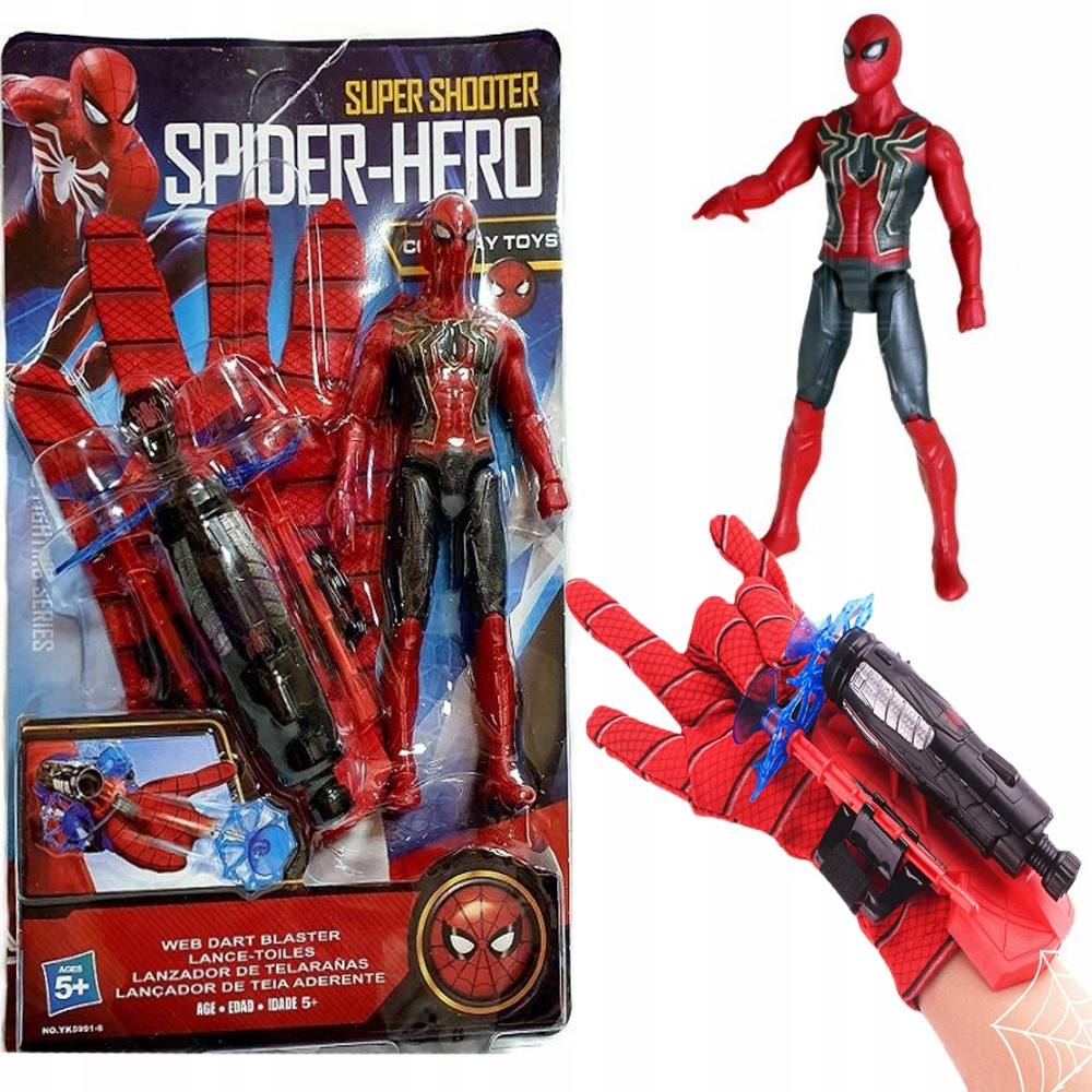 

Zestaw Spiderman Figurka Wyrzutnia Rekawica