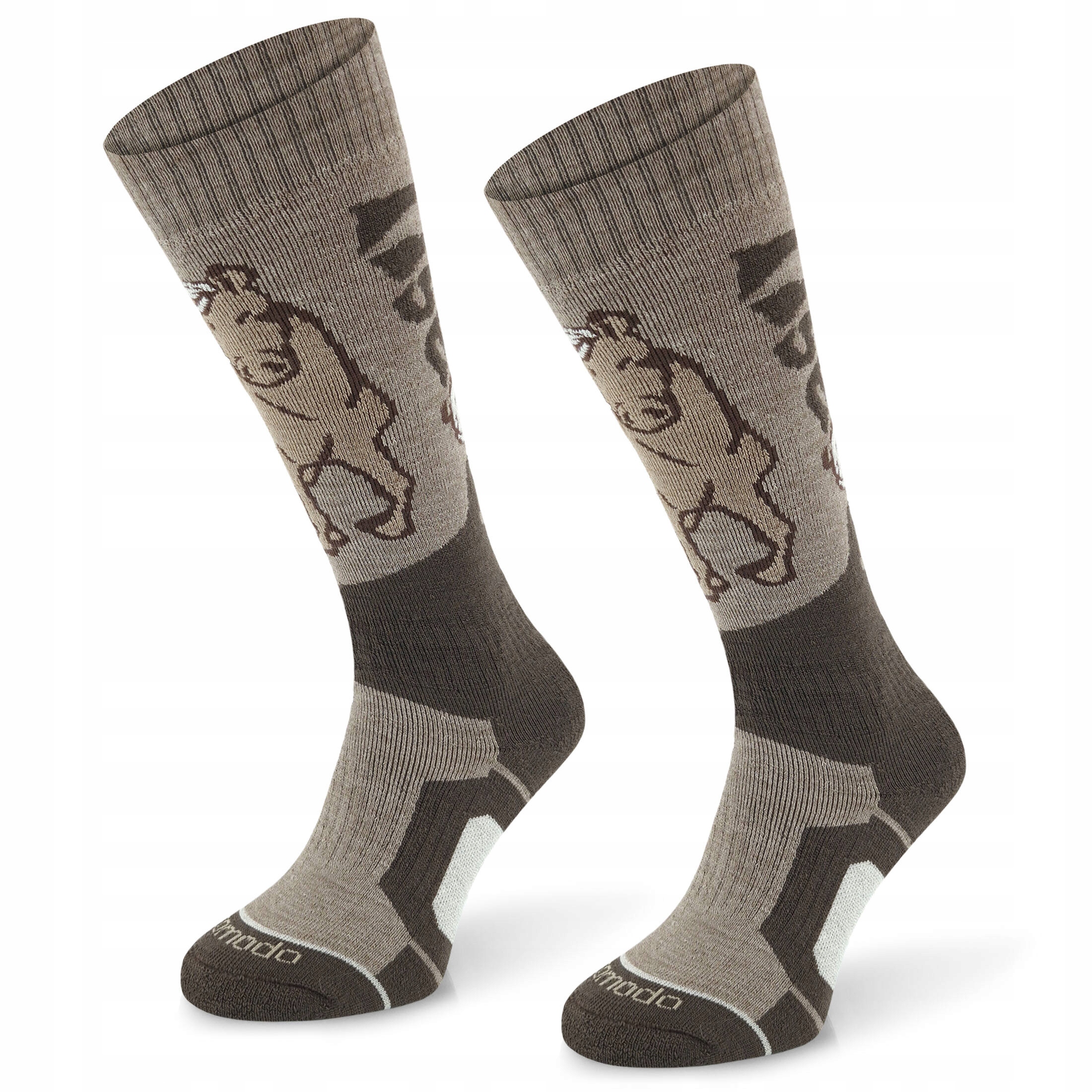 Termoaktywne zimowe podkolanówki do jazdy konnej 50% merino Comodo 35-38