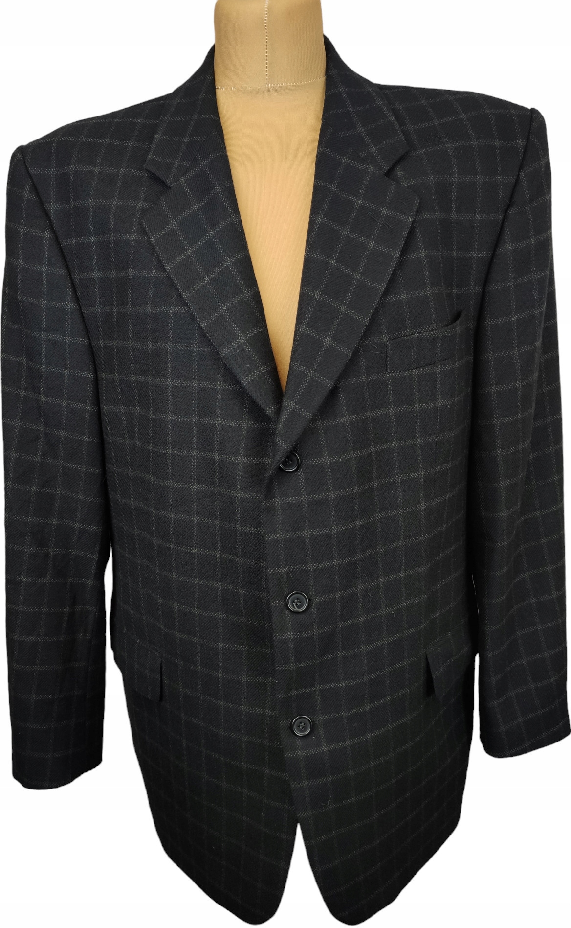 DANIEL HECHTER Elegantné sako s MRIEŽKOU Vlnená veľkosť 28