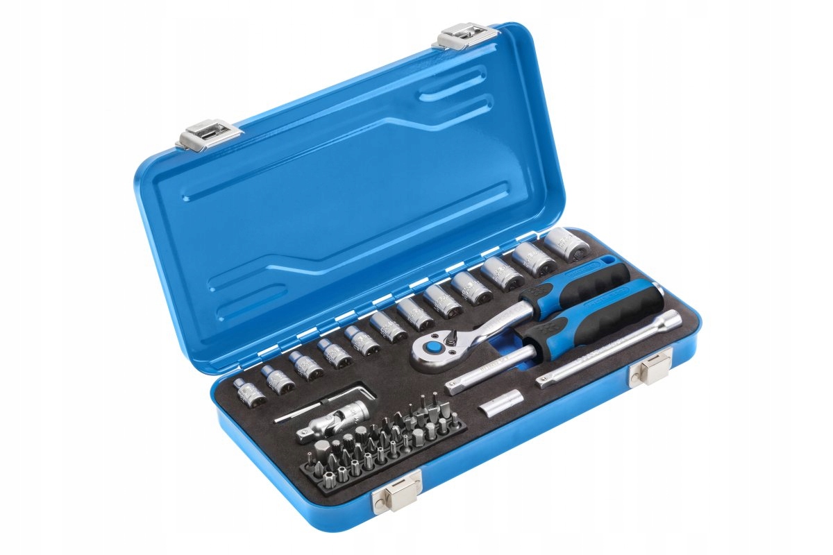 HOGERT ZESTAW NASADKI BITY KLUCZE NASADOWE 53 szt. Marka Hoegert Technik