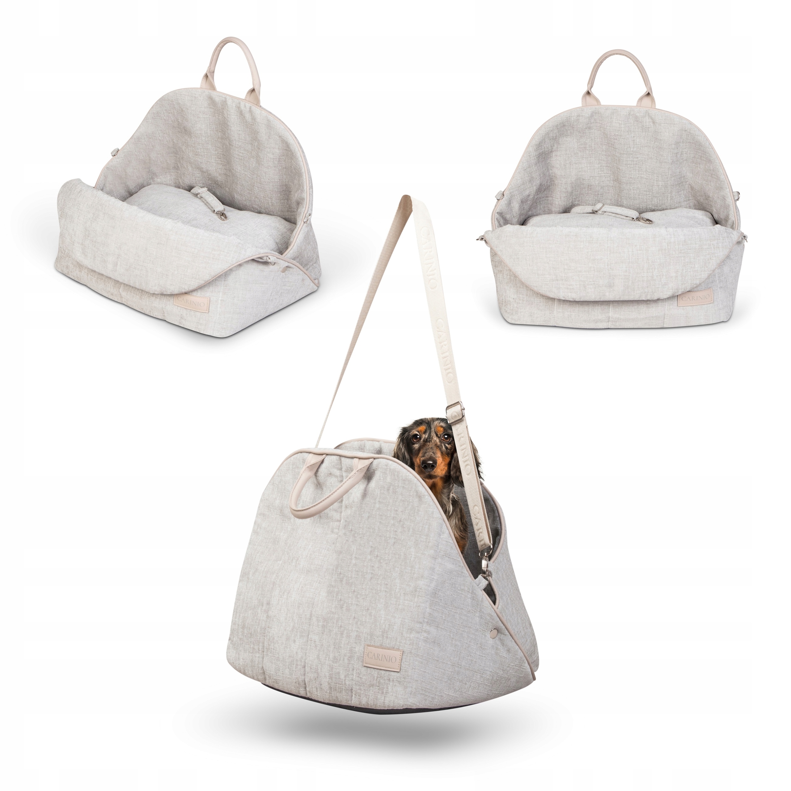 Levně Přepravní taška Pro Psa Kočku M L Amis na procházku do auta 56x36x36 cm