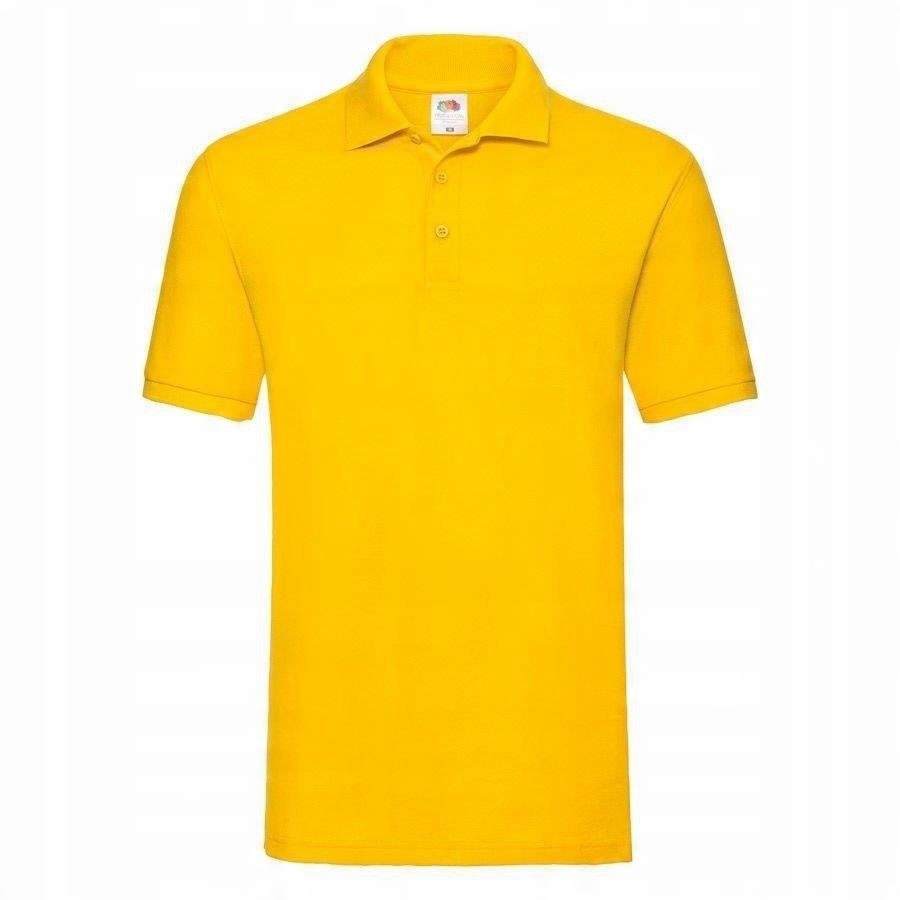 

Męska koszulka polo Fruit Premium ciemnożółta 3XL