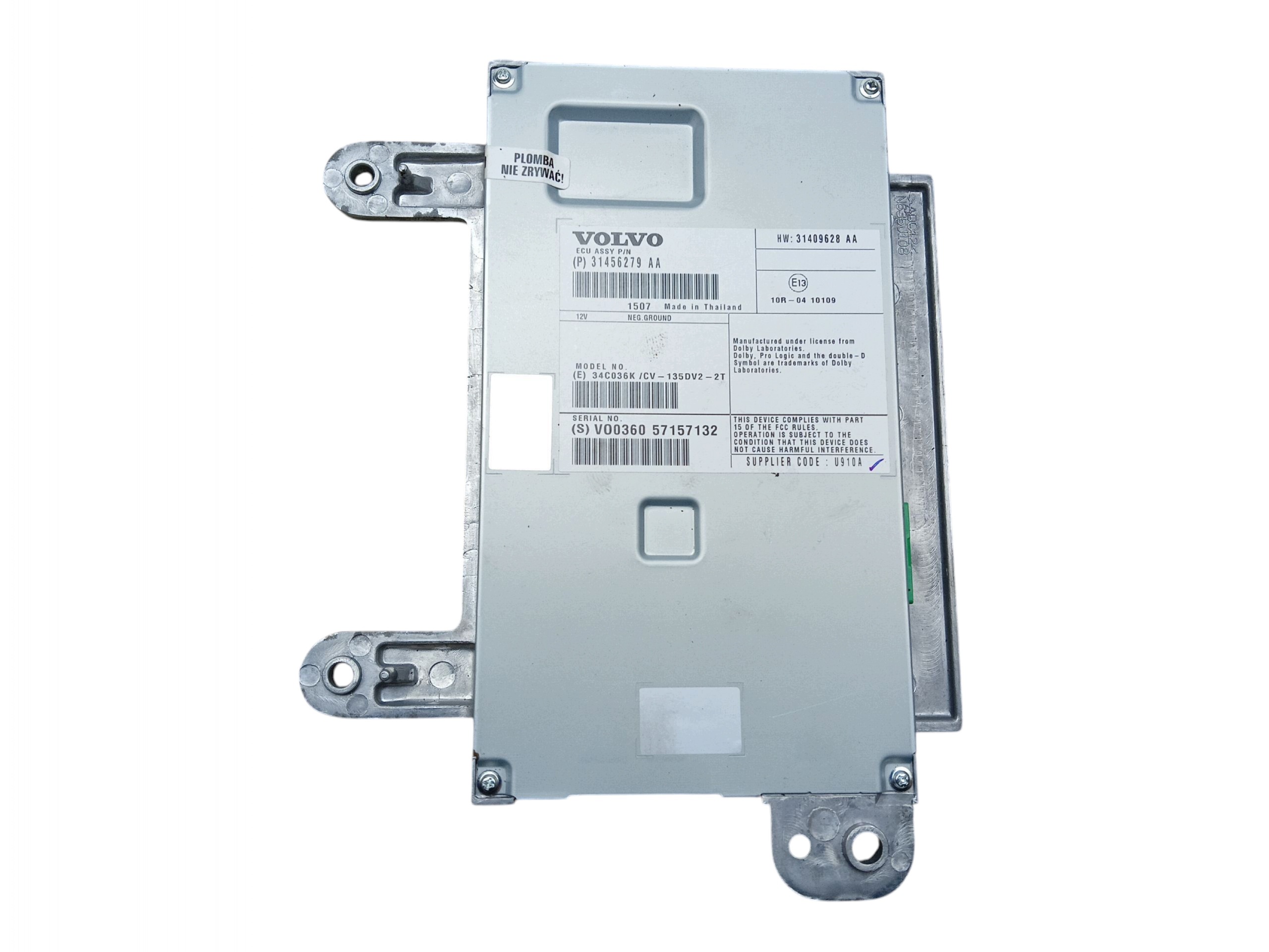 AMPLIFICATORE AUDIO VOLVO XC60 e LIFT (2013-2017) 31456279