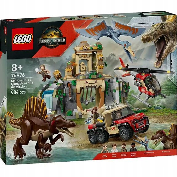 Lego Jurský svět Vzdušná mise s kecalkoatlem a spinosaurem 76976