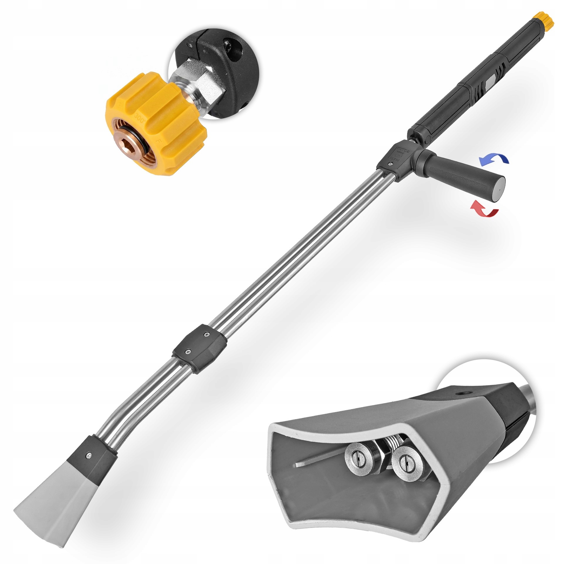 Lanca Podwójna 1080mm Mycie i Spłukiwanie 2w1 do Karcher Hd Hds max.280Bar