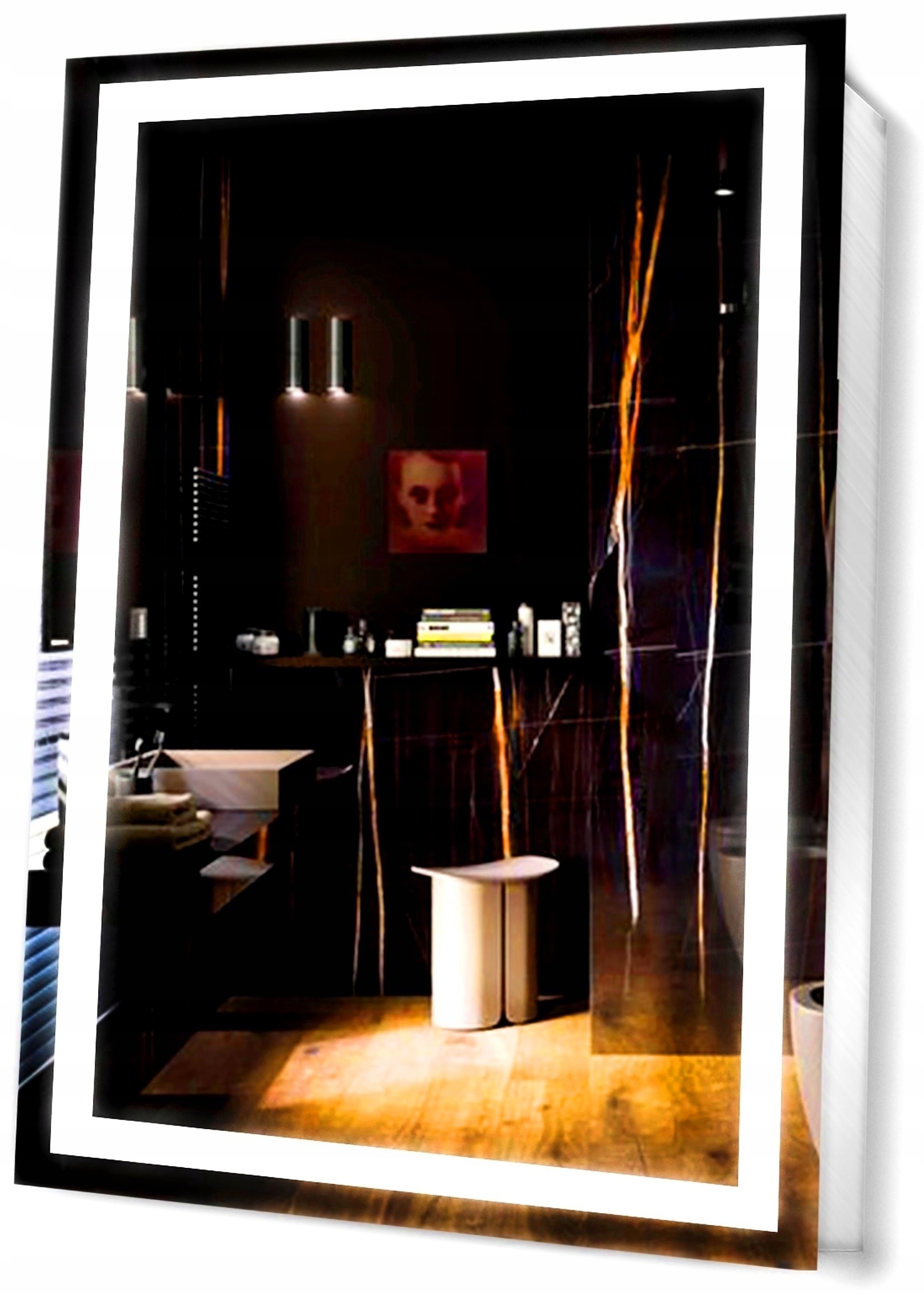 

Lustro 60x80 cm Podświetlane Led Łazienkowe Ledowe