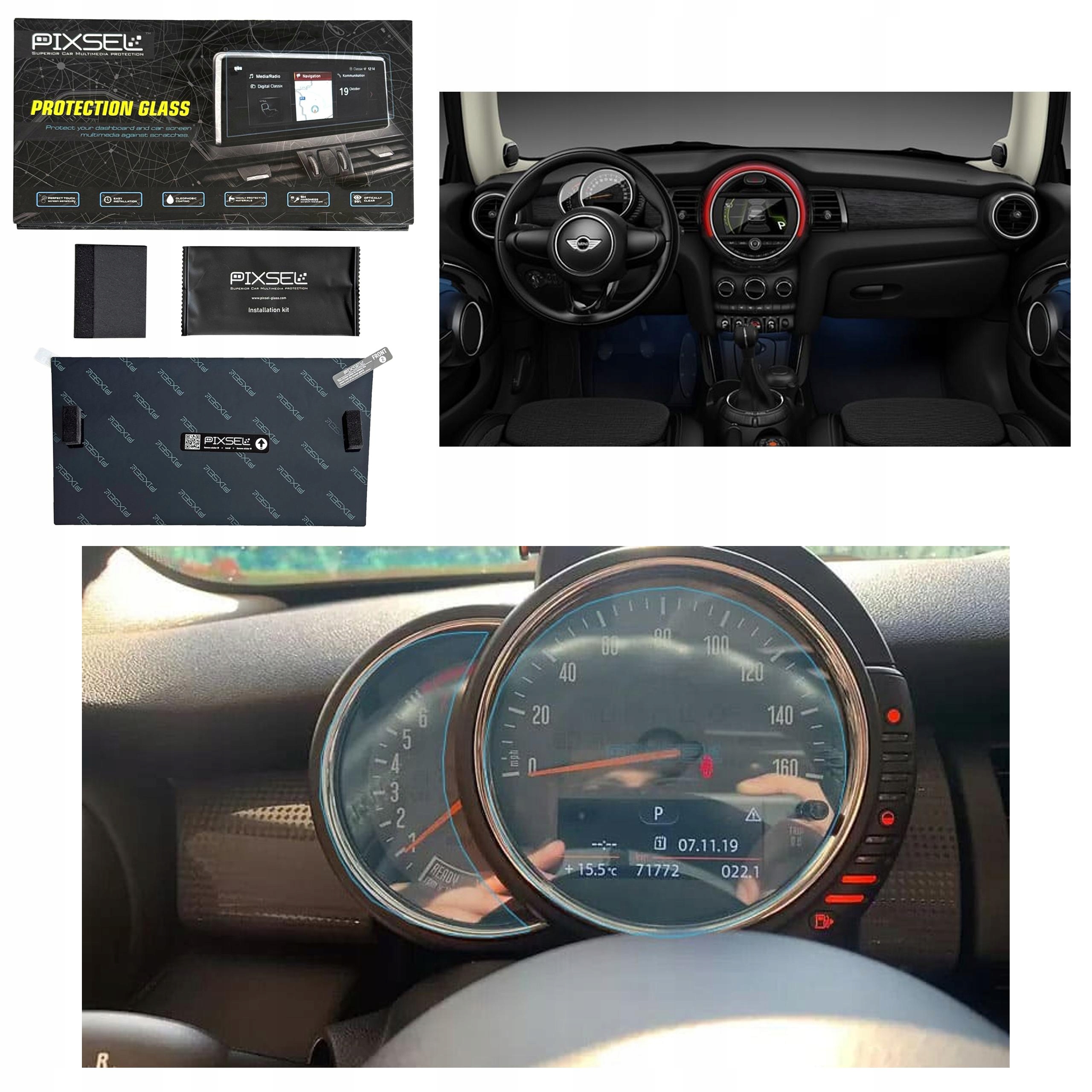 Antyodciskowe Matowe Szkło Ochronne Mini COOPER-7.6“ 2014-2019