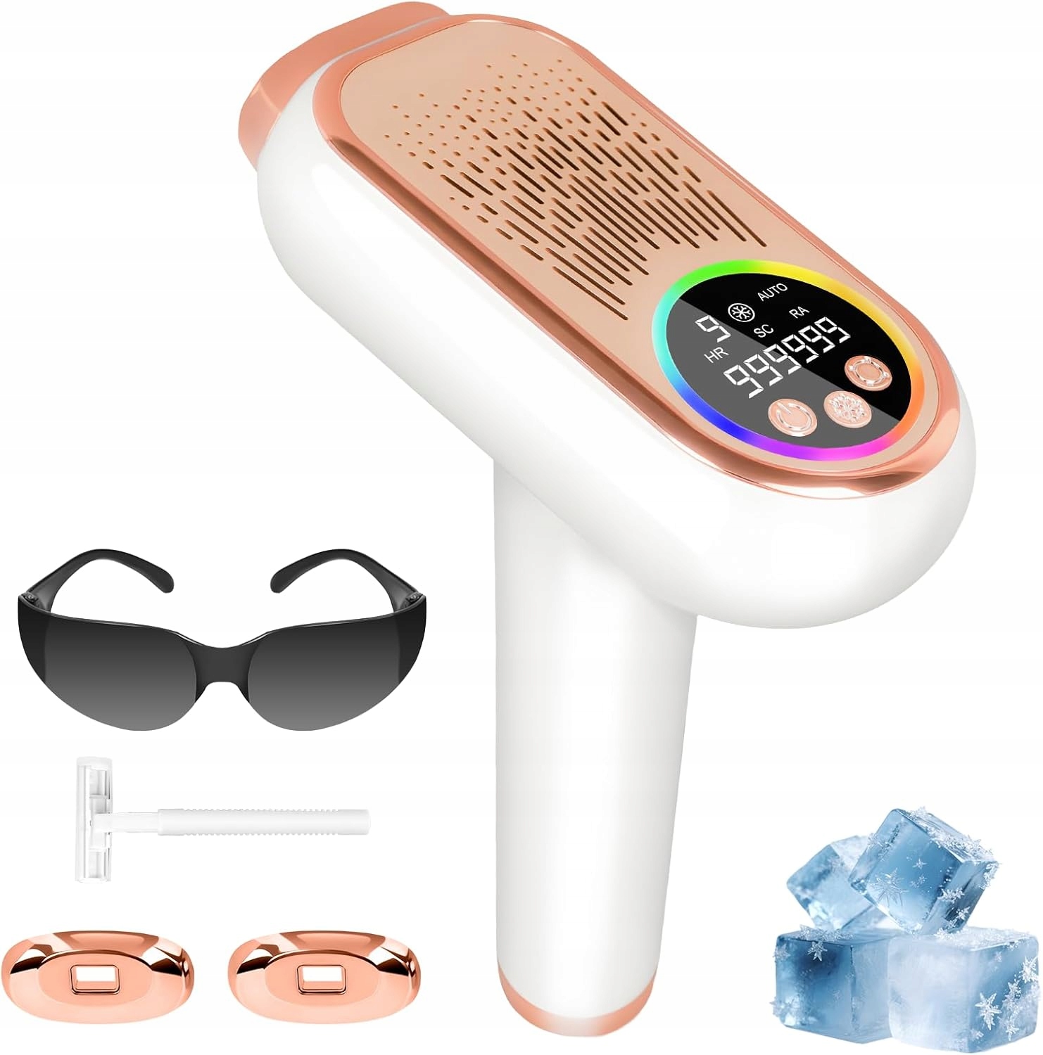 Depilátor Ipl Zařízení Na Odstraňování Chloupků Světlem A Funkcí Ledu 3V1