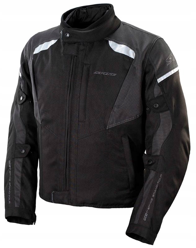 Pánska Motocyklová Bunda Spyke Stalker Vodoodolná Čierna 48/XL