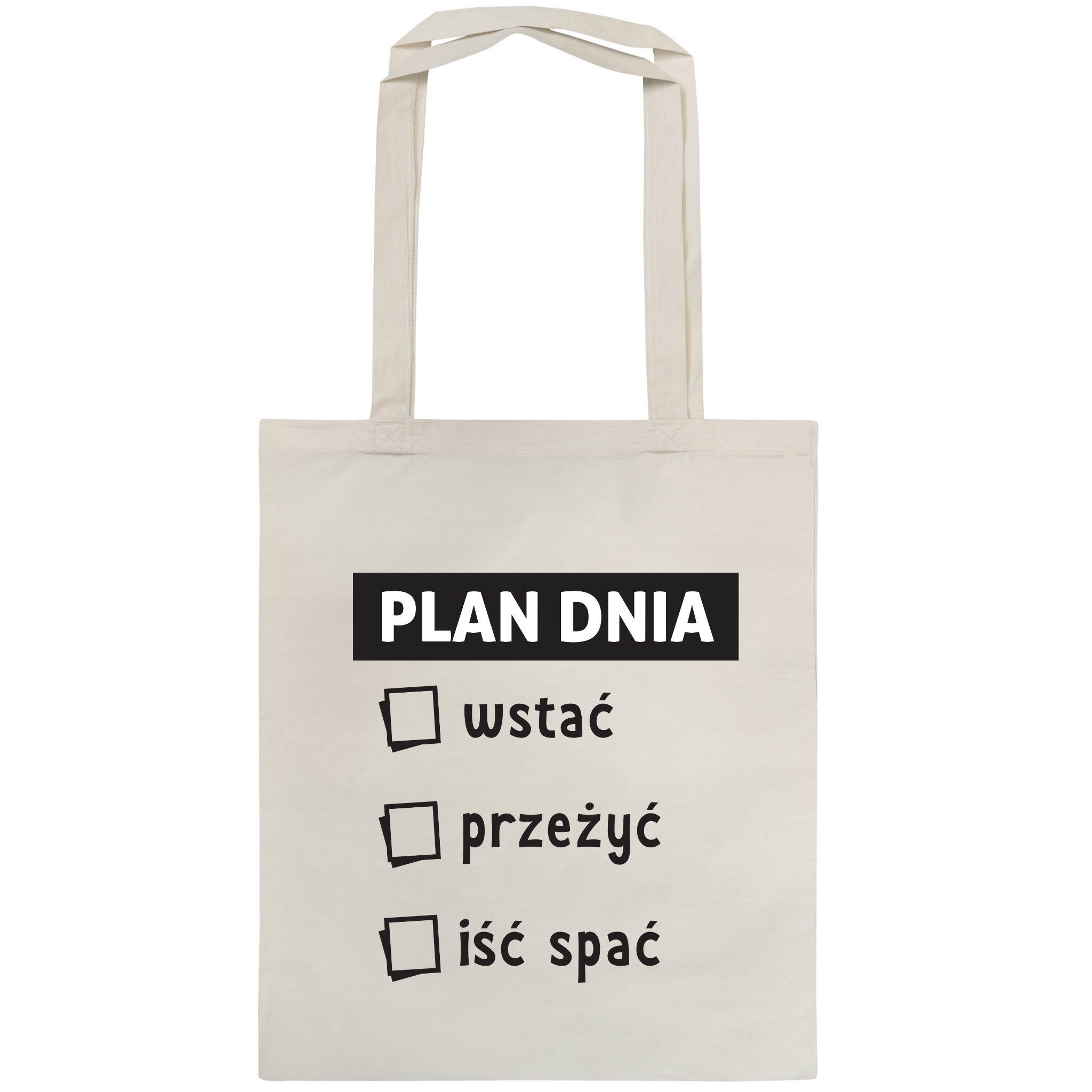 

Torba Ecru Zakupowa 145g Plan Dnia Szkolna Dzień