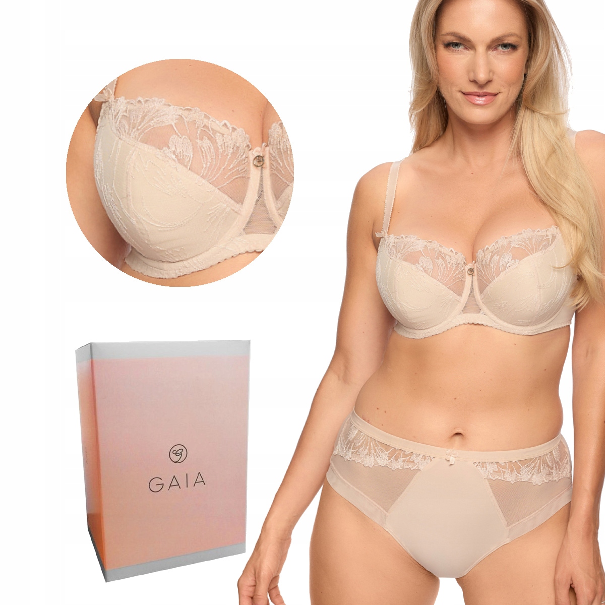 Podprsenka Gaia Semi-Soft Paris 1302 polovyztužená béžová 65F