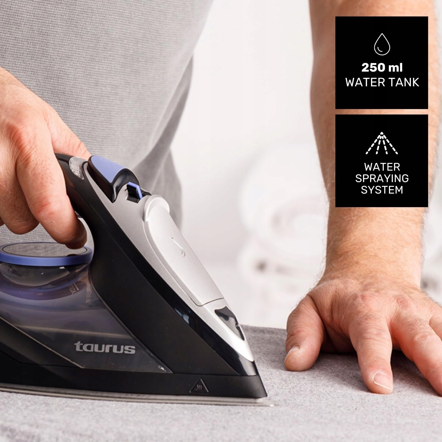 TAURUS Żelazko Parowe 3000W ECO Tryb Precyzyjna Końcówka — miniatura 5
