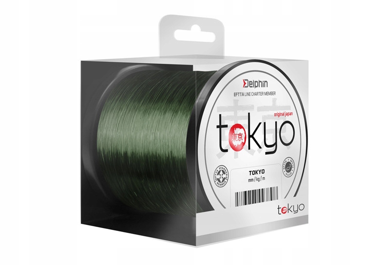 Żyłka Tokyo zielona 1100m 0.33mm/8,2kg Delphin