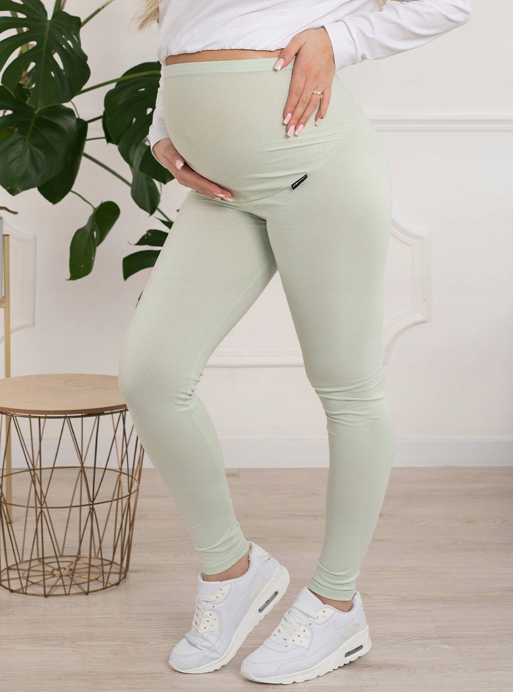 LEGGINSY CIĄŻOWE BAWEŁNIANE DŁUGIE GETRY PANEL LEGINSY XXXL Rozmiar 3XL
