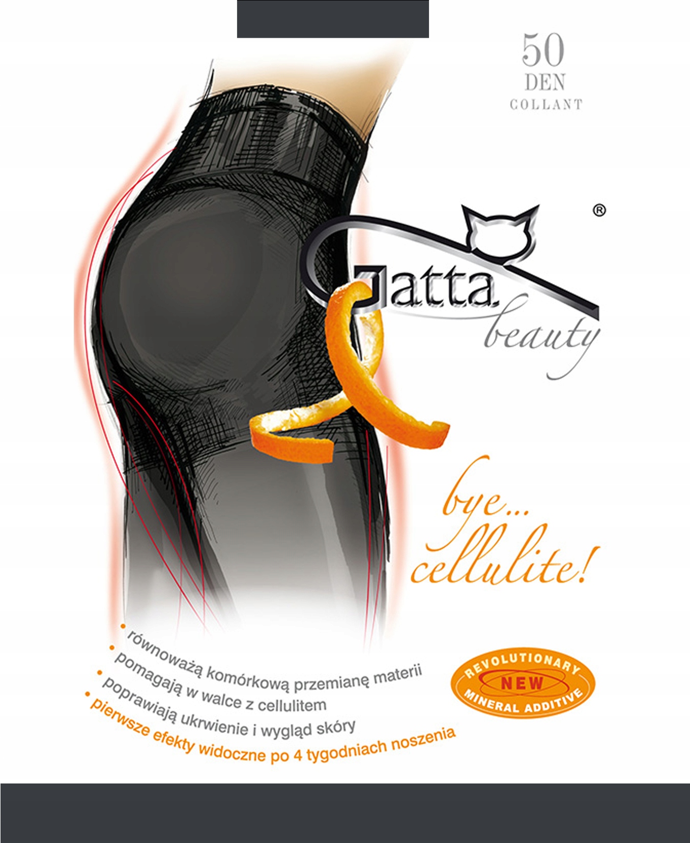 

Gatta Bye Cellulite 50 Rajstopy dam./5-XL/Grafit
